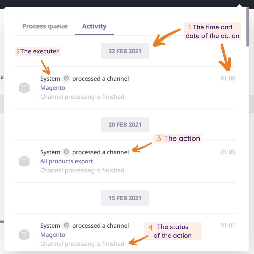 Standard process log in
